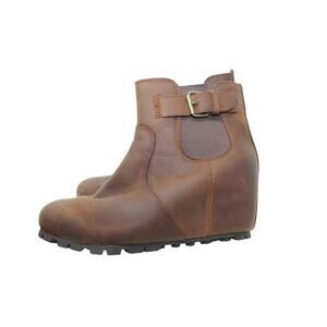 Merrell Women's Brown Leather HIdden Wedge Boots J002490 sz 6.5M US